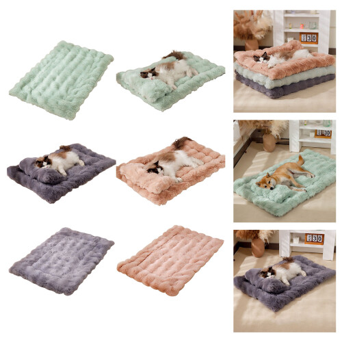 Tapis de lit pour chien, Machine de-L Vert et Oreiller 2