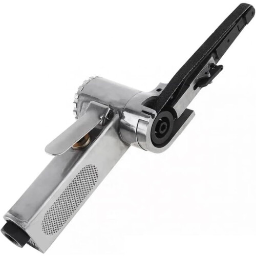 3/8Inch Air Belt Sander, Angle Grinding Sanding Machine, Includes Sanding Belts, Compatible With Air Compressor 1