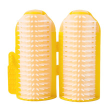 Cat Corner Brush Grooming Brush Massage Comb with Catnip for Long Short Hair