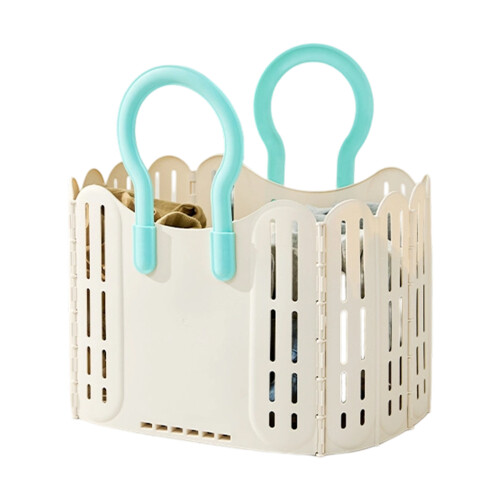 Ventilated Net Pliable Laundry Basket Collapsing Storage-B