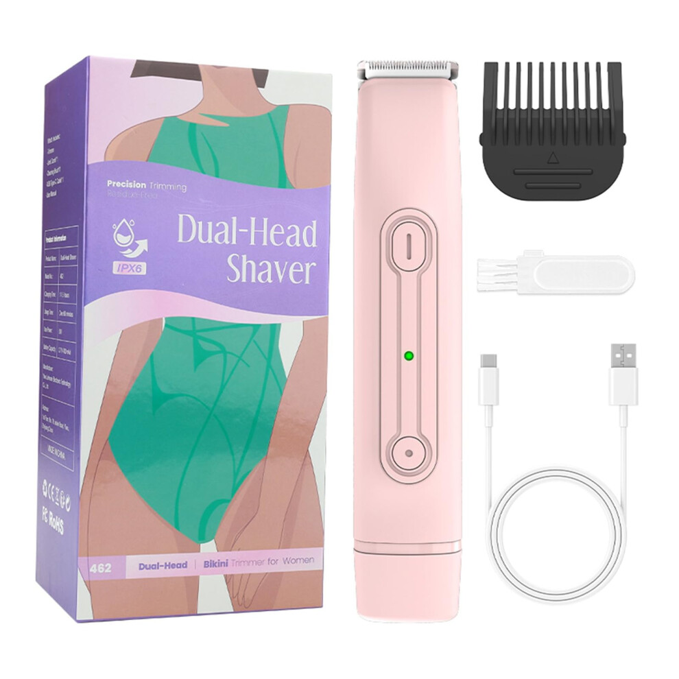 Rechargeable Women's Hair Remover Duals Shaver Wet And Dry Use Electric Body Hair Trimmer Shaving Device For Women