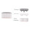 4pcs Bathroom Toilet Seat Boosters Pad-Square Increase height 6