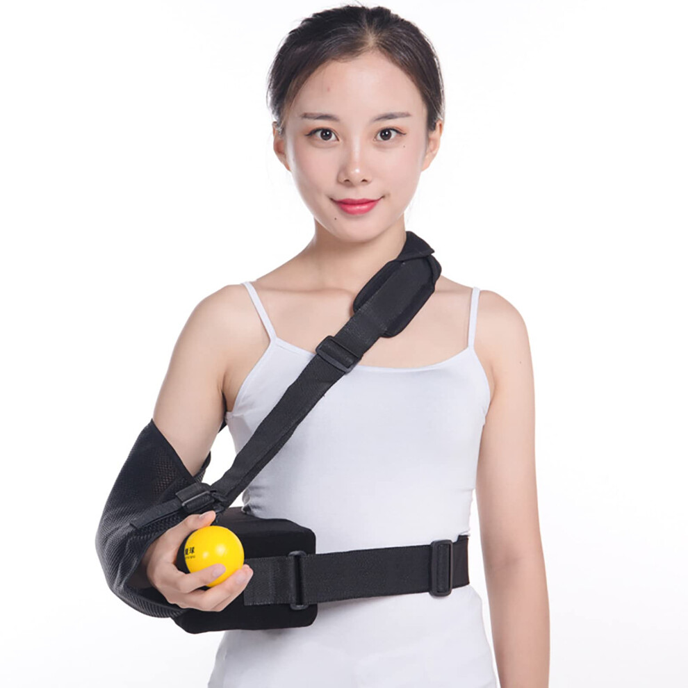 Arm Sling Adjustable Wrist And Shoulder Immobilizer, Breathable Rotator Cuff Sling For Broken Arm, Left Or Right Arm
