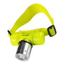 Underwater Flashlight Waterproof Dive Light Rechargeable Headlamp Intensity Beam Scuba Headlight Hiking Yellow