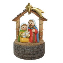 Kerststal Beeldjes, Hars Stabiele Kerststal Heilige Familie