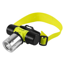 Underwater Flashlight Rechargeable Dive Light Waterproof Headlamp Scuba Headlight Intensity Beam for Swimming and Hiking