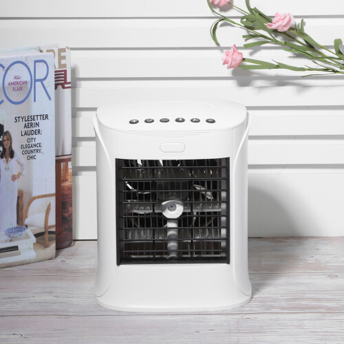 Rechargeable Mini Air Conditioner For Office Dormitory, Personal Air Cooler With Quick Bluetooth Pairing, Multi-functional Cooling Device, Less Than 2 1
