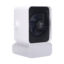 Ultra Quiet Desk Fan with 3 Speed Settings, 360 Degree Tilt Head, Silent Cooling for Home Office Dorm Room - Silver