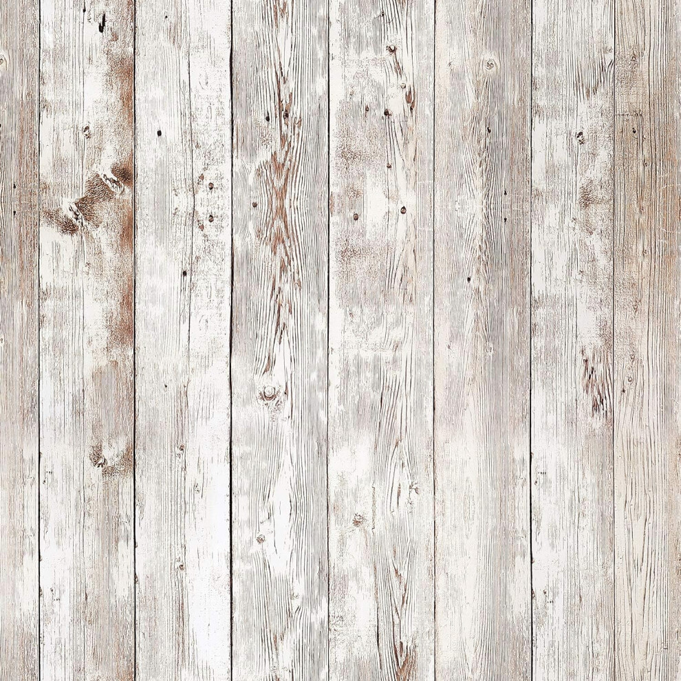 Wood Grain Wallpaper, Interior Vinyl Film With Easy Install Feature For Quick Home Makeovers, Removable Decorative, Peel And Stick Self-Adhesive, Wate 9775230942512