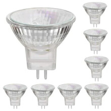 Ampoule halogène à faisceau étroit, lumière blanc chaud, 12 V, 35 W, culot MR11 sans verre, pour éclairage de divertissement, filament optimisé.