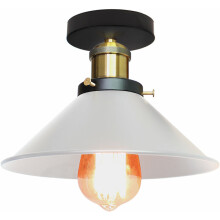 Luminária de teto estilo vintage para trailers, luminária de teto industrial com acabamento em pintura de alta qualidade, voltagem ajustável para