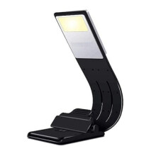 Ögonvårdande belysning, flexibel arm med inbyggd USB-kabel och multifunktionell hopfällbar LED-bokmärkeslampa, bärbar liten läslampa med