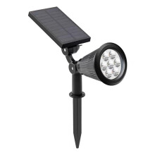 Projecteur réglable, éclairage extérieur solaire polyvalent, installation facile, étanche, résistant à la chaleur, tous temps, arrêt