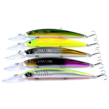 Casting Practice Plugs For Fishing 5Pcs Artificial Minnow Lures Bionic Hard Crankbaits Jerkbaits BassWalleye Freshwater 11In