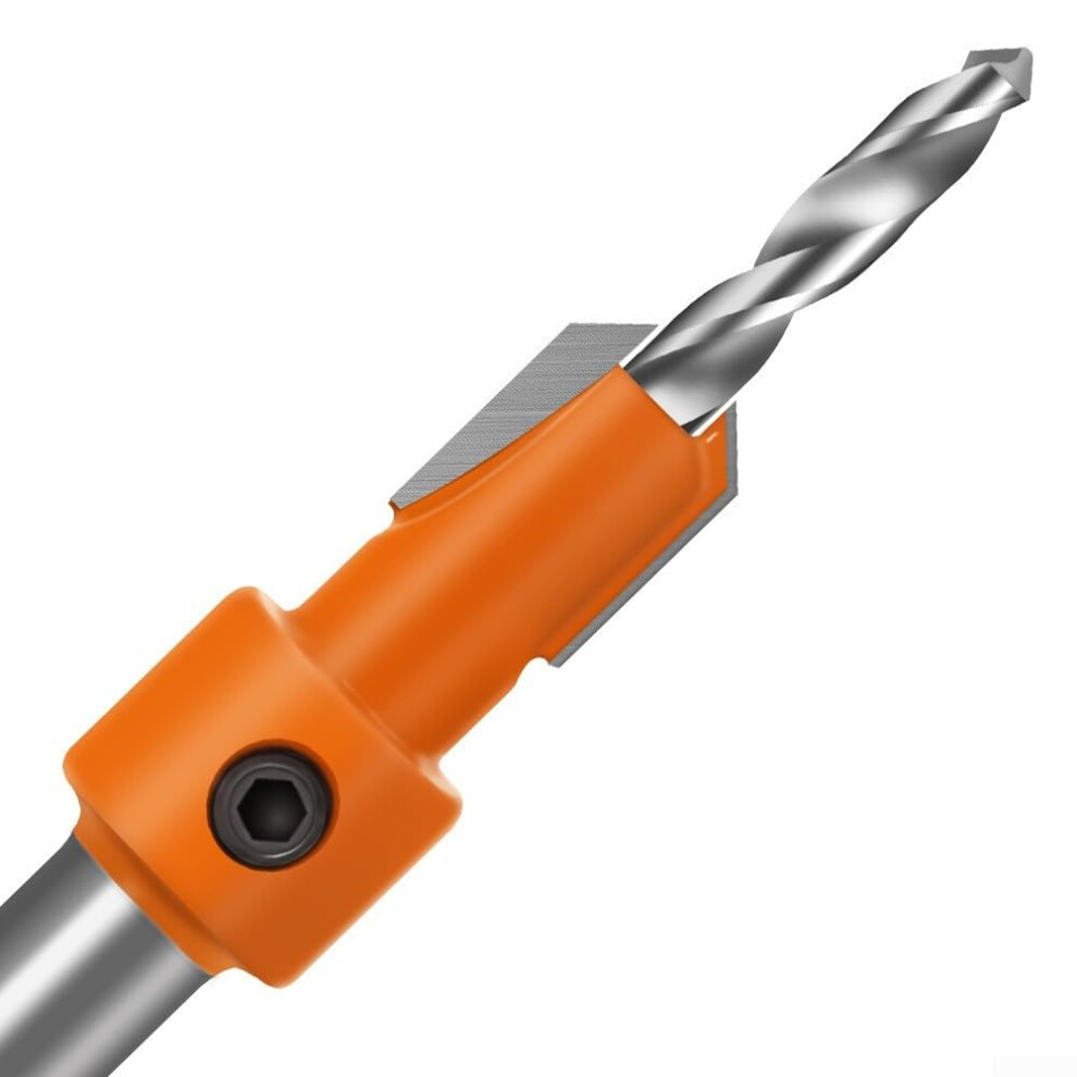 Hexagon Shank Countersink Drill Bit Set Woodworking Quick Change Chamfer Aluminum Alloy 2.84Mm (3.2X10mm) 9347817781410