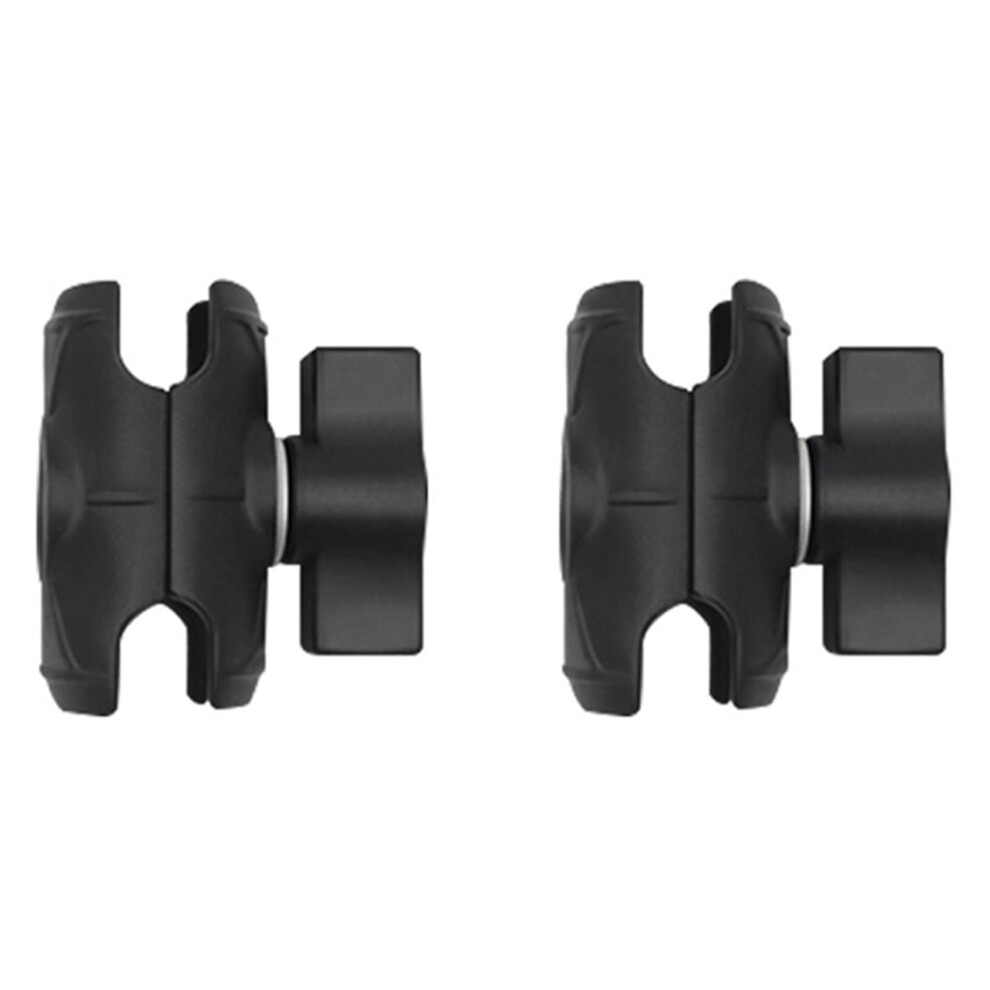 2X Nylon Arm 6Cm Double Socket Arm With 1 Foot Mount Motorcycle Camera Extension Arm 9412369164650