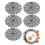 Halloween Dinner Table Protectors Feature Detailed Web-4 packs 6