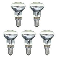 Lava Lamp E14 R39 30 W Spotlight Screwin Light Bulb Clear Spot Light Bulbs Lava Light Bulb Pack of 5 Ref: 1861