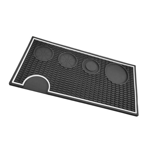 Kaffeebrühmatte, PVC-Konstruktion, erhöhter Rand für