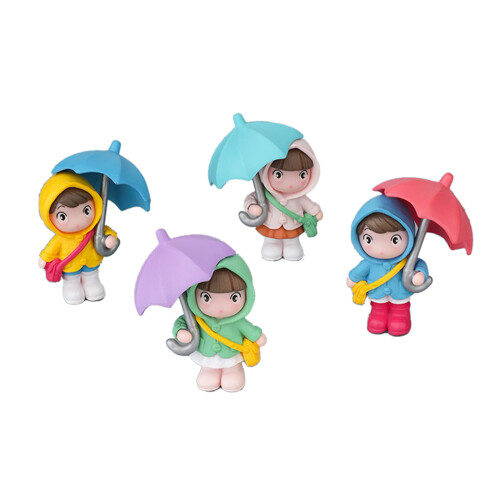 Rainy Day Girl Auto-Ornamente, Kunstharz,