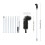 Adjustable Gutter Brush Set with Extension Rod Efficient Leaf 3