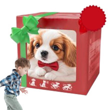 Robot Dog with Fur, Simulated Robot Pet, Realistic Puppy Robot, Soft Robot Puppy Model