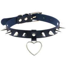 Punk Heart Collar for Girls Metal Necklace Emo Collar Gothic Choker Gothic Aesthetic Accessories