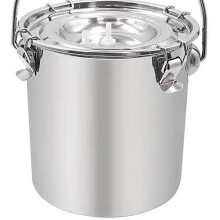 Stainless Steel Milk Bucket For Cow Goats Horses Durable-5L