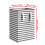 Space Saving Laundry Basket Foldable Dirty-Gray white striped b 4