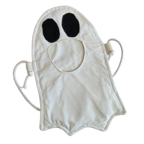 MultiPurpose Fabric Candy Collection Bag For Halloween-White