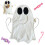 MultiPurpose Fabric Candy Collection Bag For Halloween-White 4