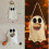 MultiPurpose Fabric Candy Collection Bag For Halloween-White 6