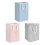 Space Saving Laundry Basket Foldable Dirty-Gray white striped b 2