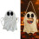 MultiPurpose Fabric Candy Collection Bag For Halloween-White 2