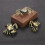 Messingkrabbenfiguren, Krabbenstatuen, Regaldekorationen,-Stil C 5