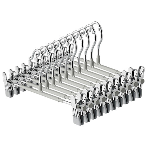 Functional Thickened Stainless Steel Garment Clamp-Gray