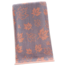 Super Soft Bath Towel Cotton High Absorbency Leaf Pattern-Pink