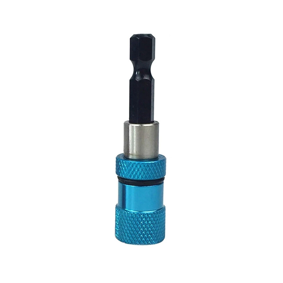 1/4 Inch Hex Shank Screw Depth Magnetic Screwdriver Bit Holder Blue Bar Extension Hex Driver Compatible With Drill Bits 9365049928953