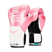 Women's Pro Style Training Gloves 12Oz Pink White Boxing Gloves For Women Pro Style Gym Gloves