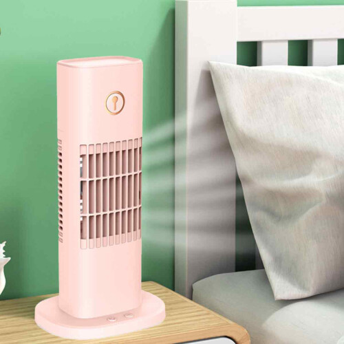 Personal Air Cooling Tower Fan, Personal Cooling Fan Small Quiet USB Table Fan, Versatile Usage Compact Design USB Spray Feature, Humidifier Function 2