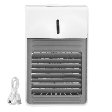 Mini climatiseur évaporatif portable, unité de climatisation personnelle avec trois vitesses de ventilation stables, alimentation USB, idéale pour