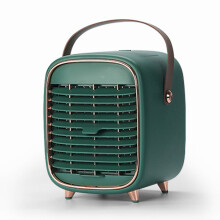 Verdampingskoelapparaat met regelbare windsnelheid, draagbare airconditioner met instelbare windhoek, compact en stil ontwerp met ingebouwde batterij.