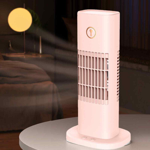 Personal Air Cooling Tower Fan, Personal Cooling Fan Small Quiet USB Table Fan, Versatile Usage Compact Design USB Spray Feature, Humidifier Function 1