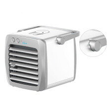 Portable Mini USB Air Cooler - 135mm ABS, 880g for Office & Bedroom