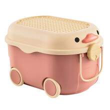 Colorful Storage Chest, Plastic Bins for Building Blocks, Vibrant Toy Boxes with Wheels for Easy Transport, Safe and Durable Organizing Bins for House
