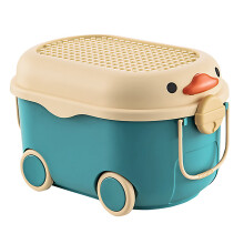 Colorful Storage Chest, Plastic Bins for Building Blocks, Vibrant Toy Boxes with Wheels for Easy Transport, Safe and Durable Organizing Bins for House