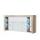 Sideboard 164cm Eden - Oak & White Gloss Doors and LED Lights 5
