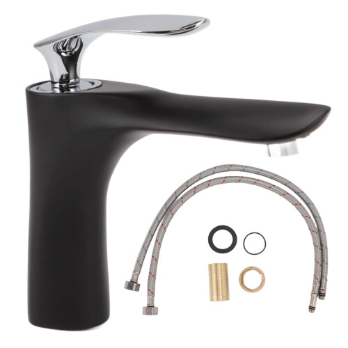 Elegant Modern Decor Faucet, Solid Brass Construction Provides Rustproof Performance, High-Quality Ceramic Cartridge Offers Smooth Water Control,
