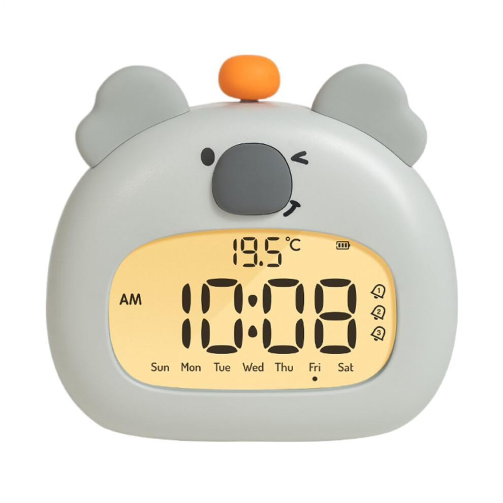 Koala Bedside Clock, Rechargeable Sleep Assistant, Nightlight, Easy Controls, Quiet, Fun Animal Shape,  for Toddler