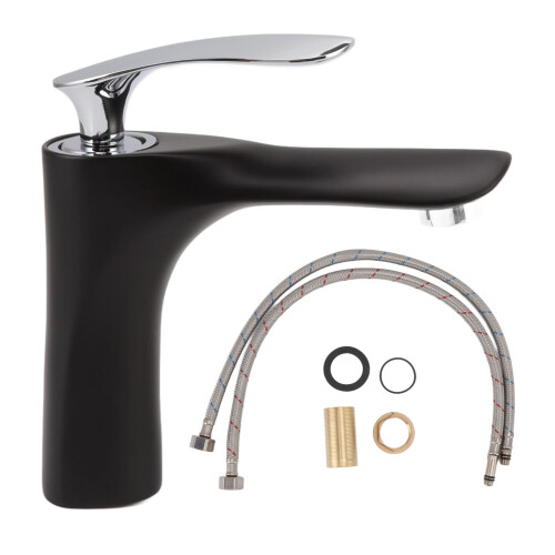 Elegant Modern Decor Faucet, Solid Brass Construction Provides Rustproof Performance, High-Quality Ceramic Cartridge Offers Smooth Water Control, 1